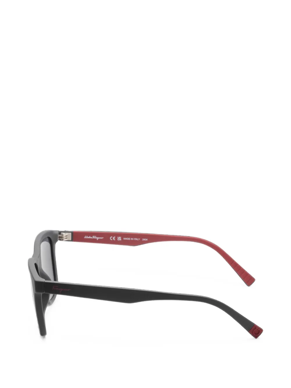 Ferragamo Eyewear Zonnebril met vierkant montuur Zwart