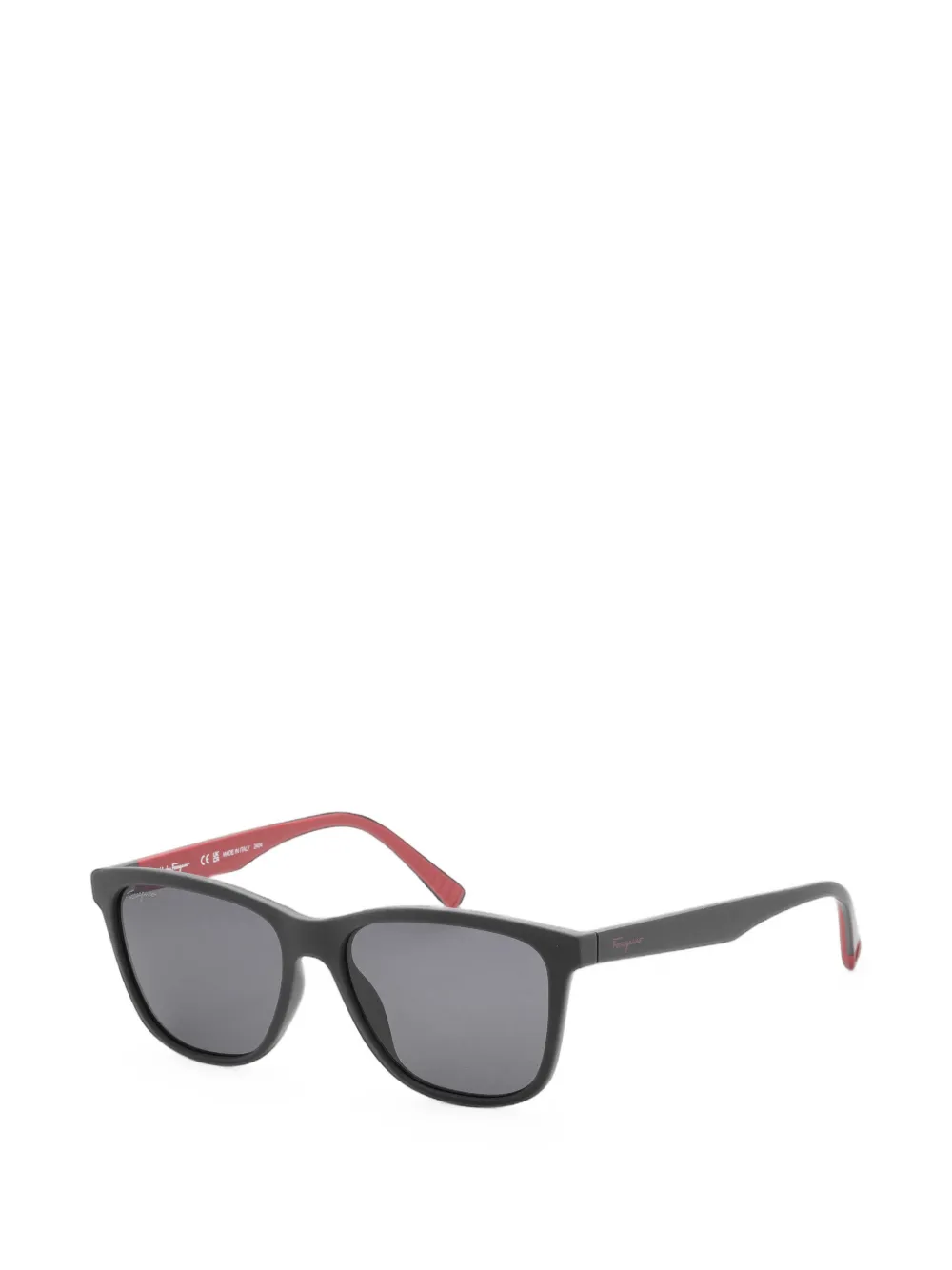 Ferragamo Eyewear Zonnebril met vierkant montuur Zwart
