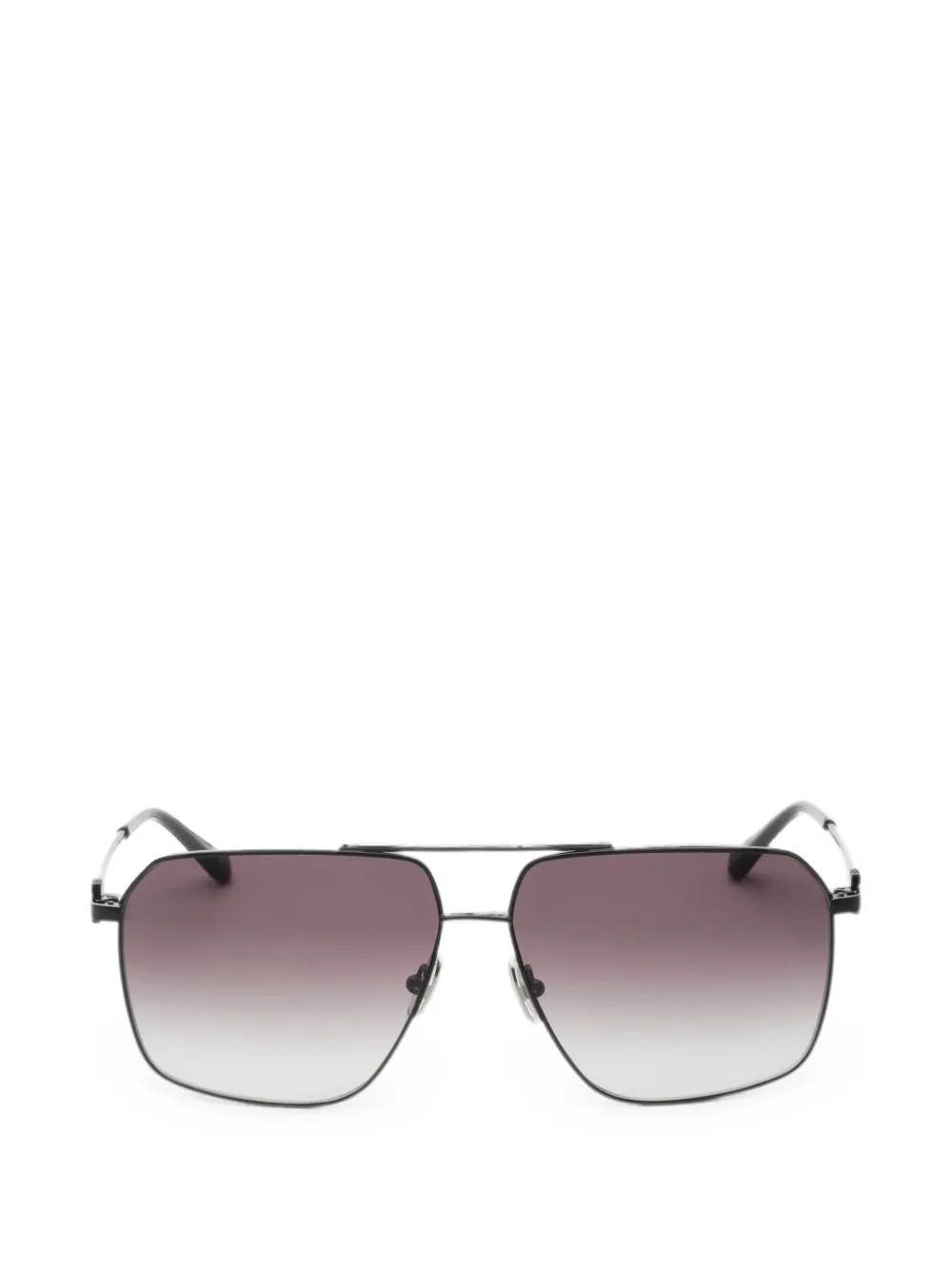 Ferragamo Gancini geometric-frame sunglasses - Nero