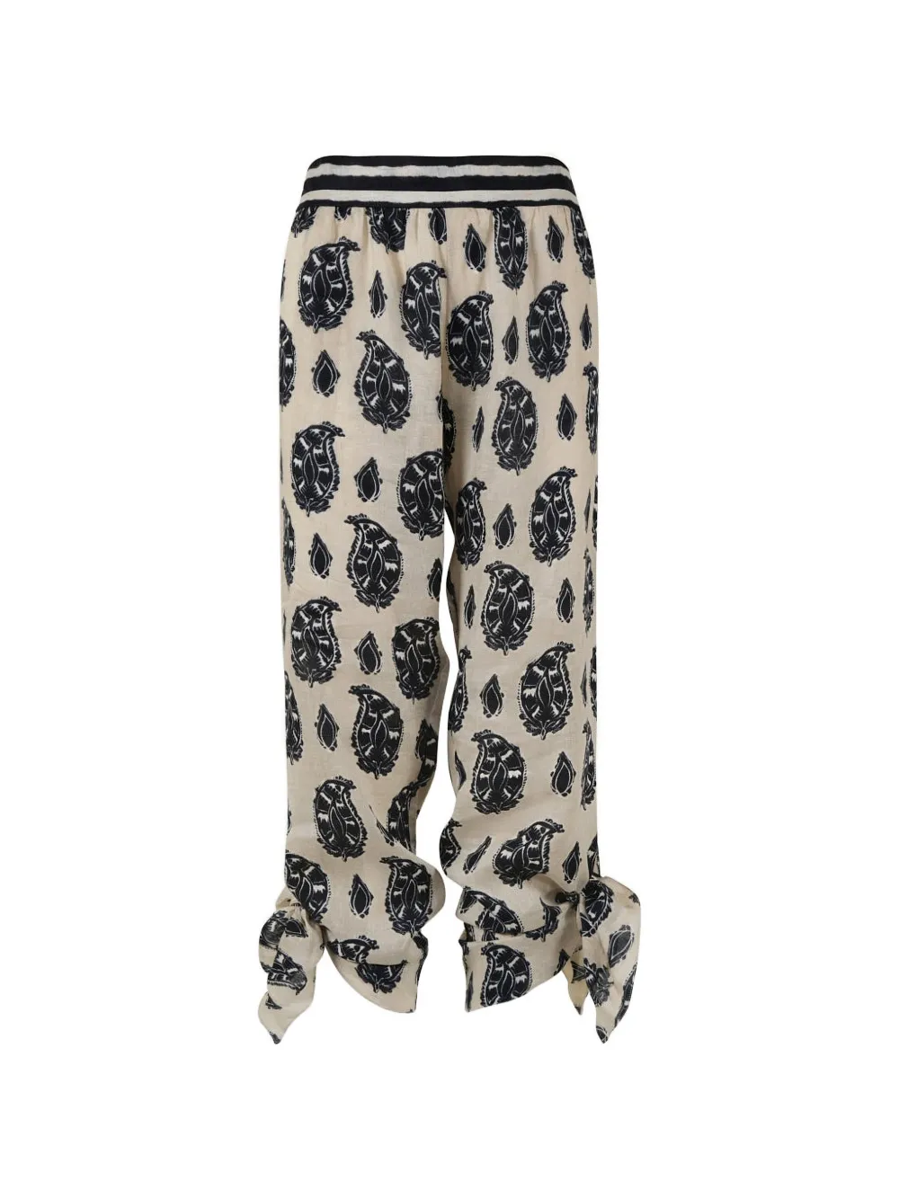Johanna Ortiz Femininity Dramatic paisley-print trousers - Nude