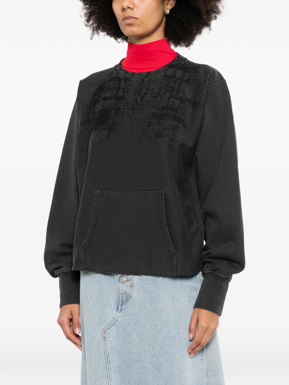 Maison Margiela Trui met logoprint Grijs