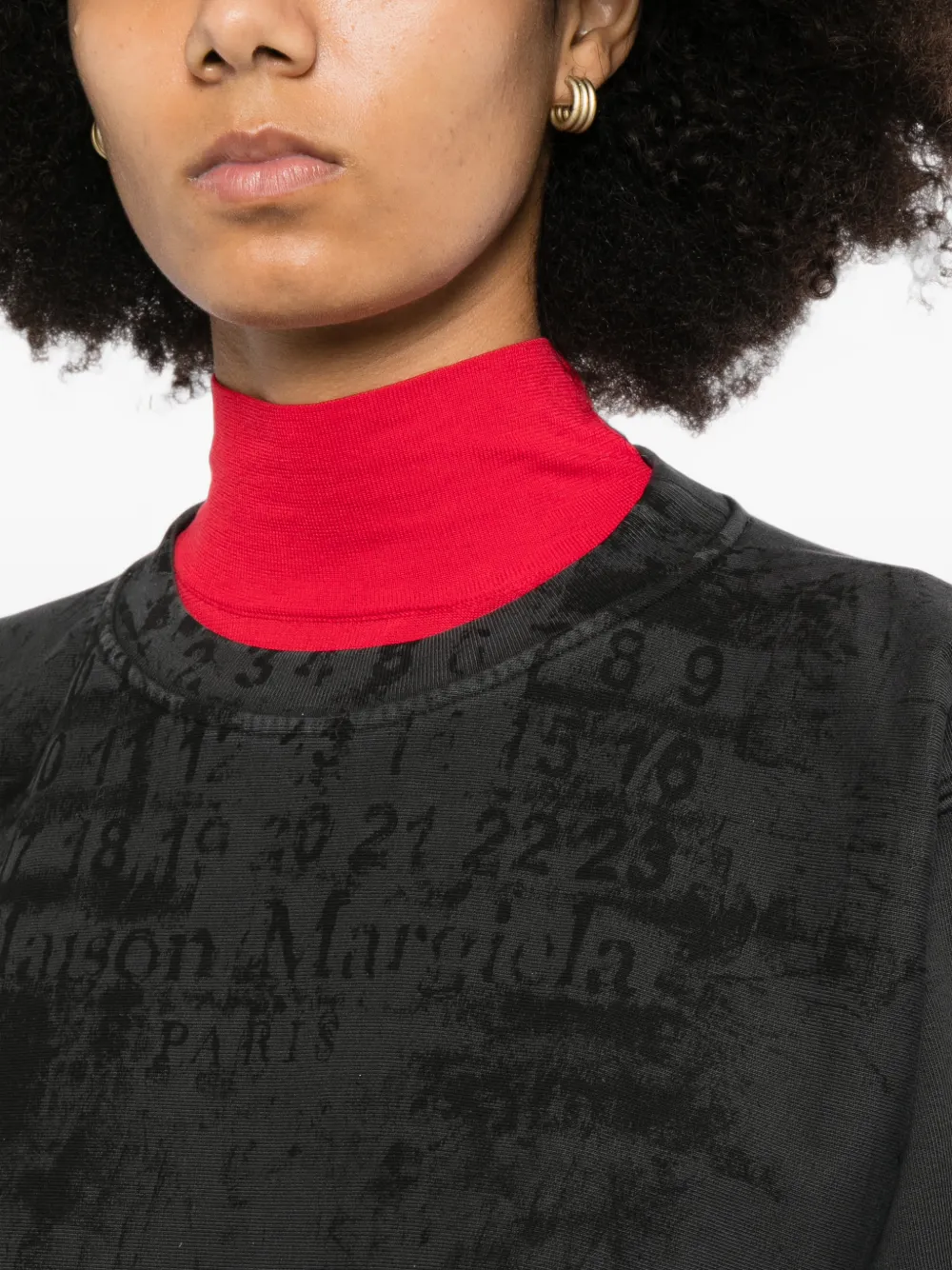 Maison Margiela Trui met logoprint Grijs