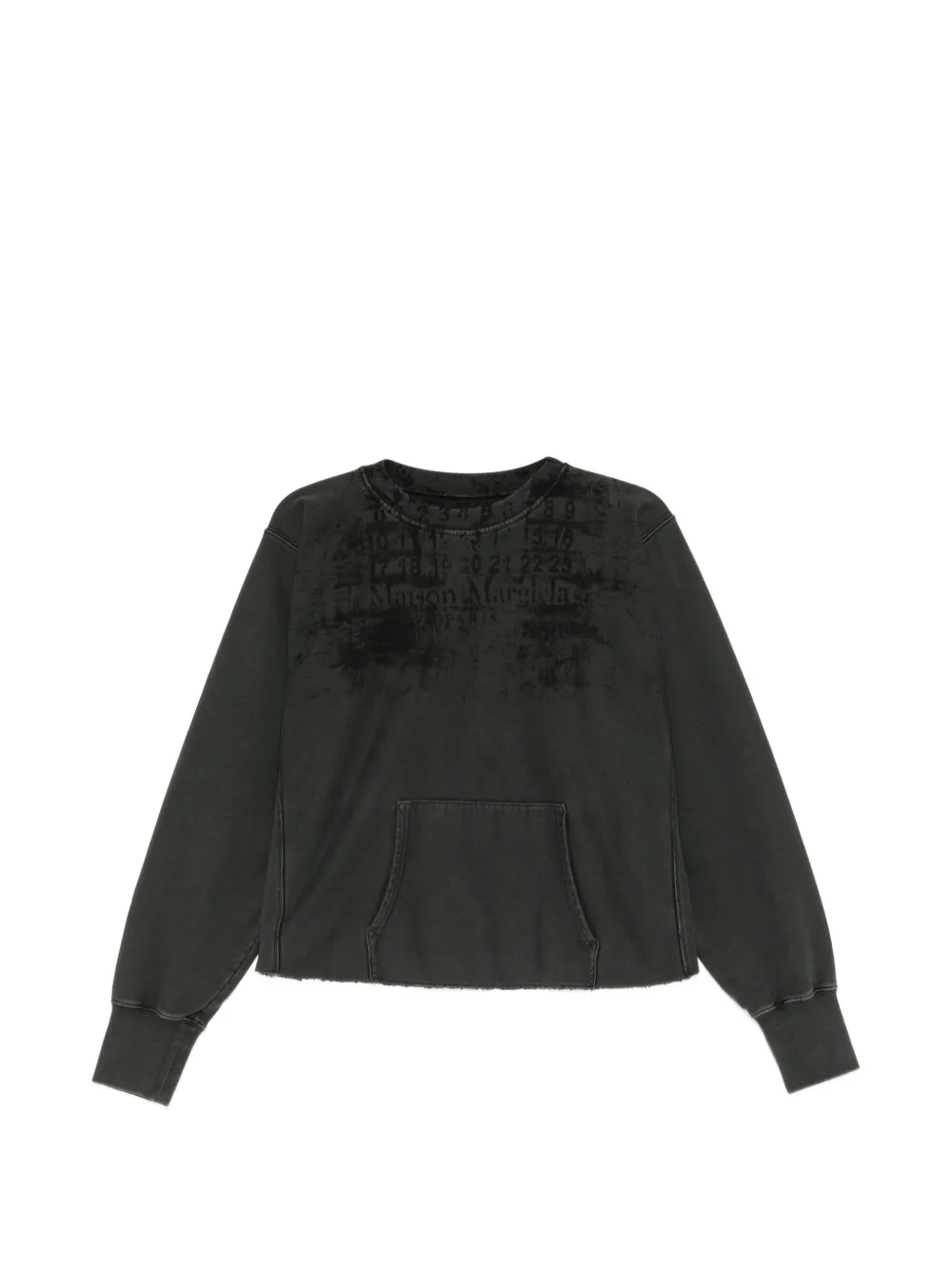 Maison Margiela logo-print sweater - Grey