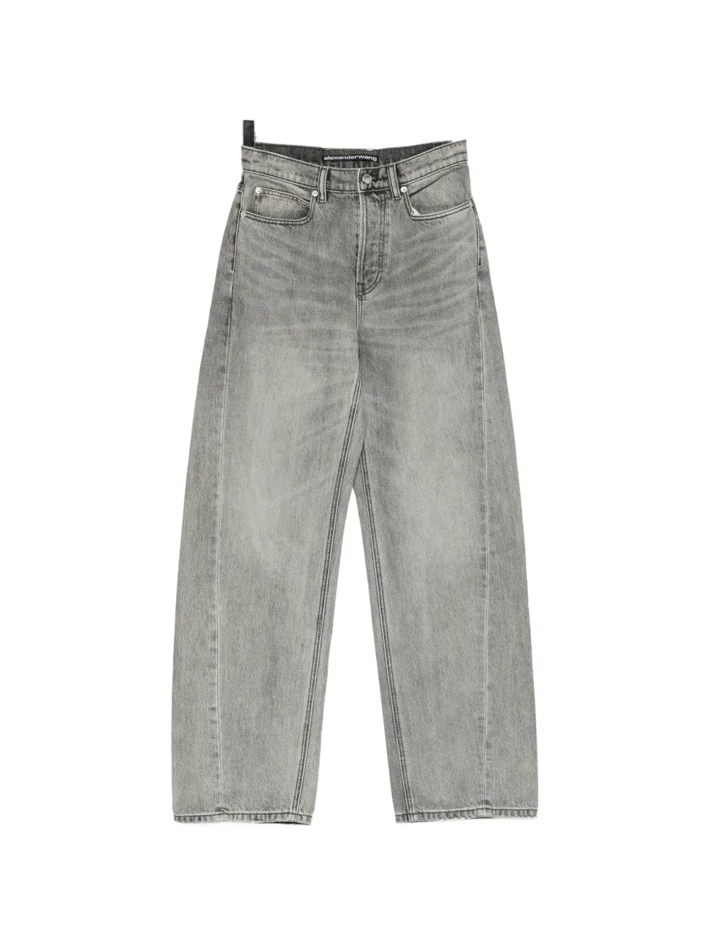 Alexander Wang faded wide-leg jeans - Grigio