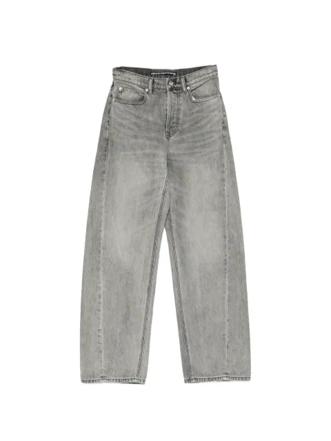 Alexander Wang vaqueros anchos con efecto descolorido