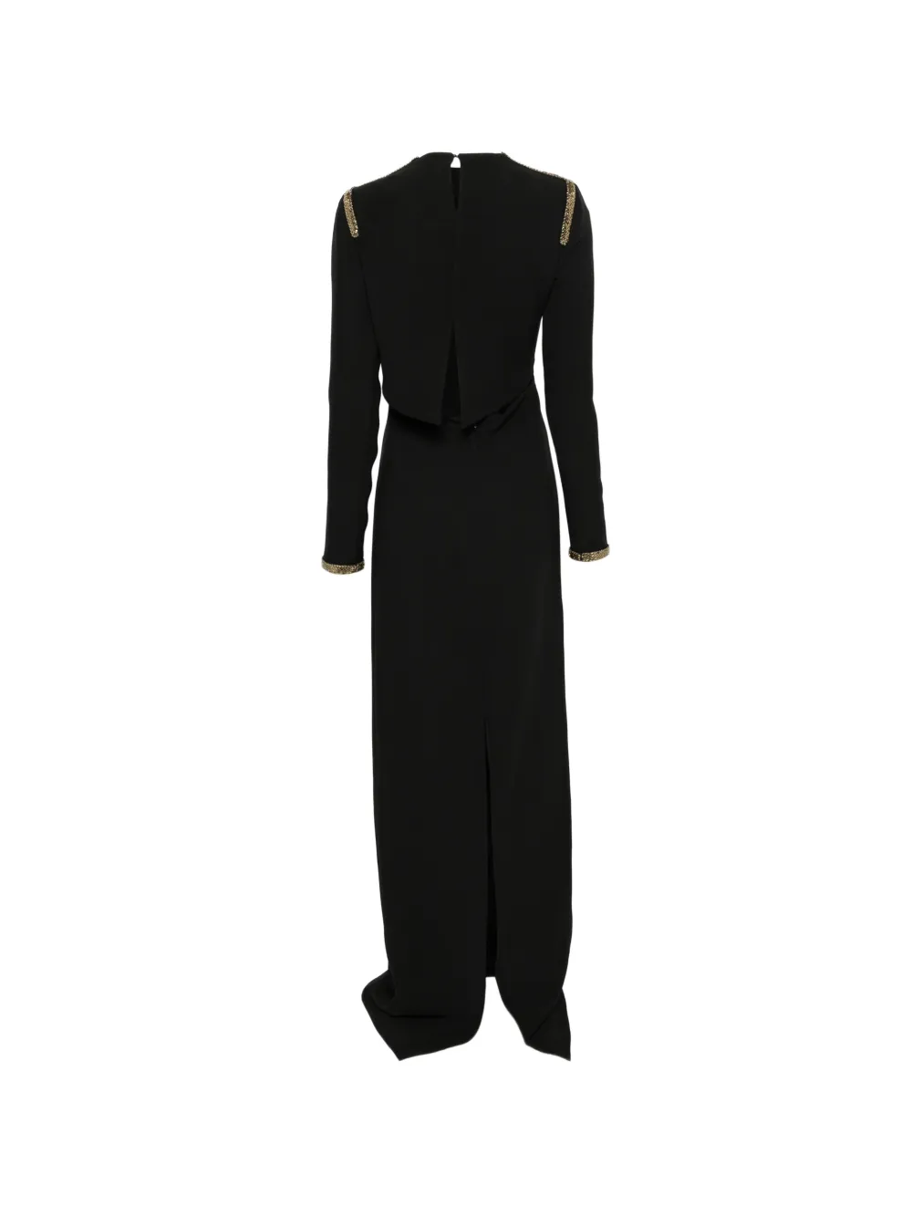 TOM FORD Verfraaide jurk met open rug Zwart
