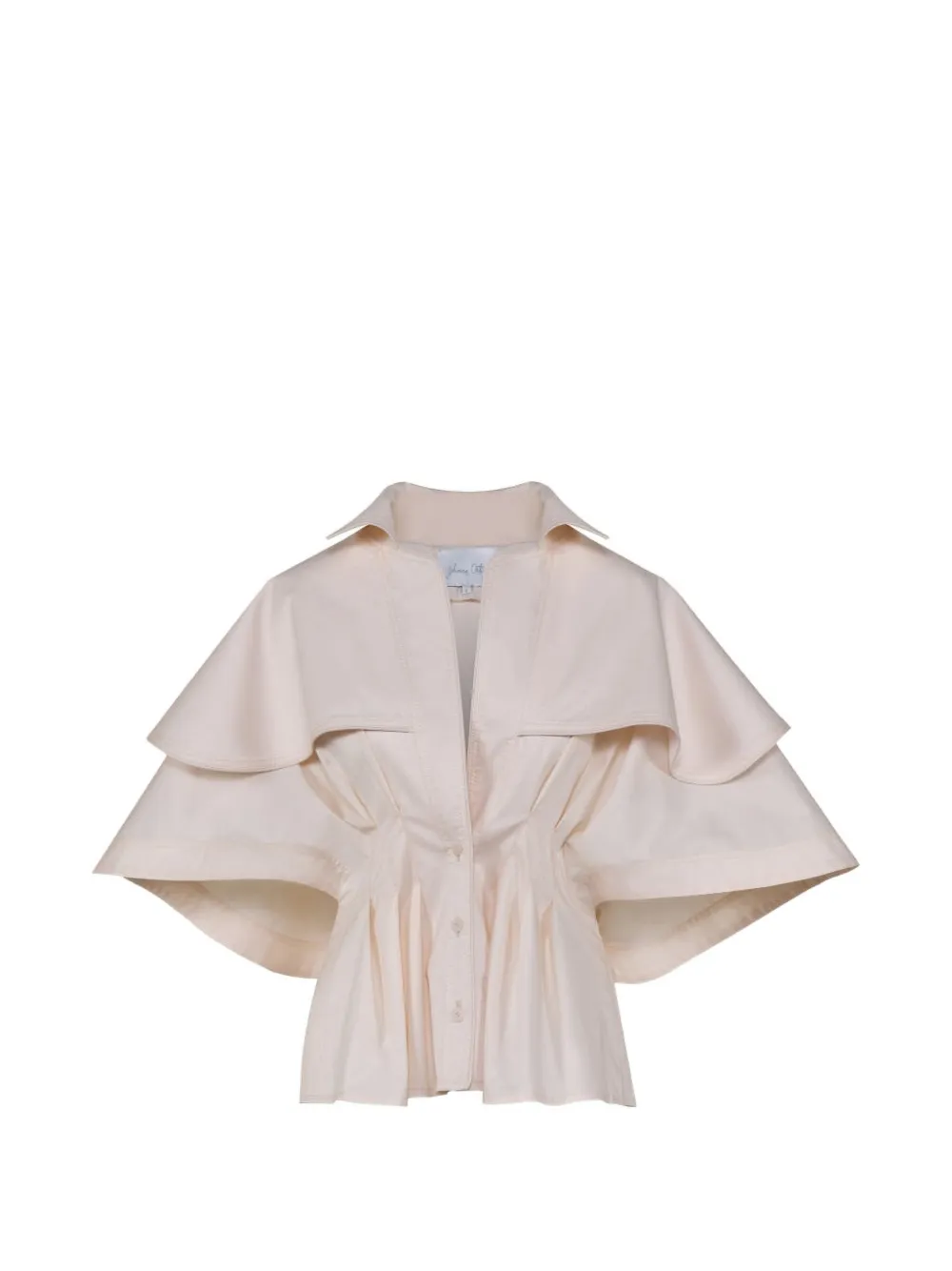 Johanna Ortiz Suspiro Gaucho tiered-cape top - Toni neutri