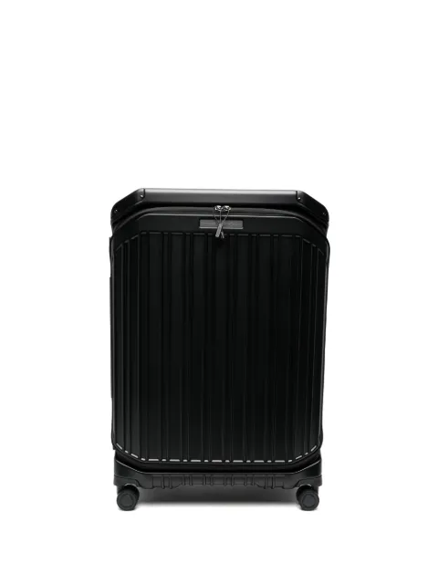 PIQUADRO ridged hard-shell suitcase