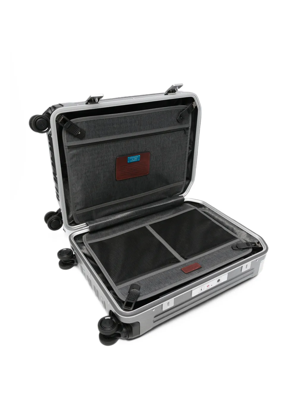 PIQUADRO ridged hard-shell suitcase Grijs