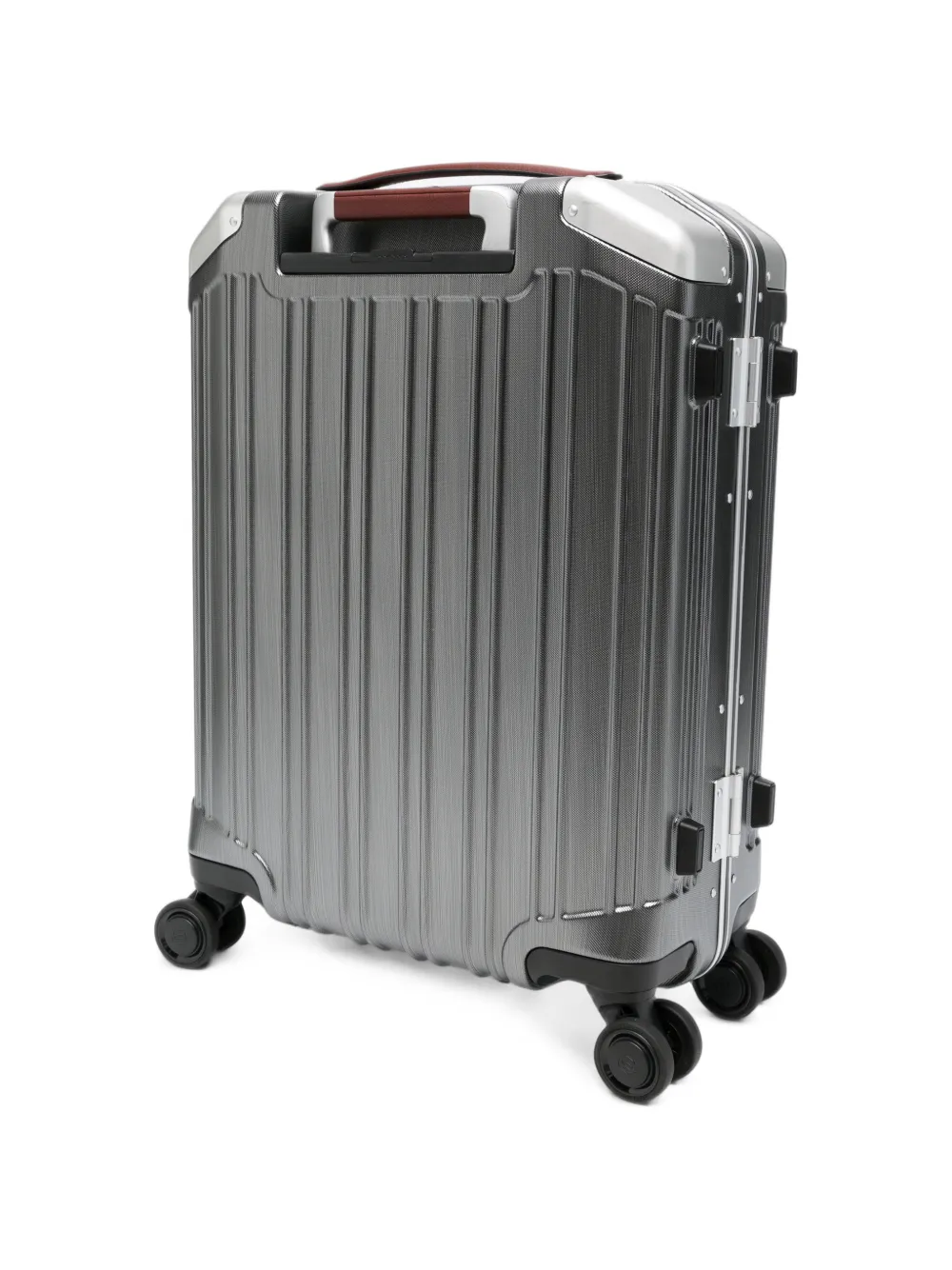 PIQUADRO ridged hard-shell suitcase Grijs