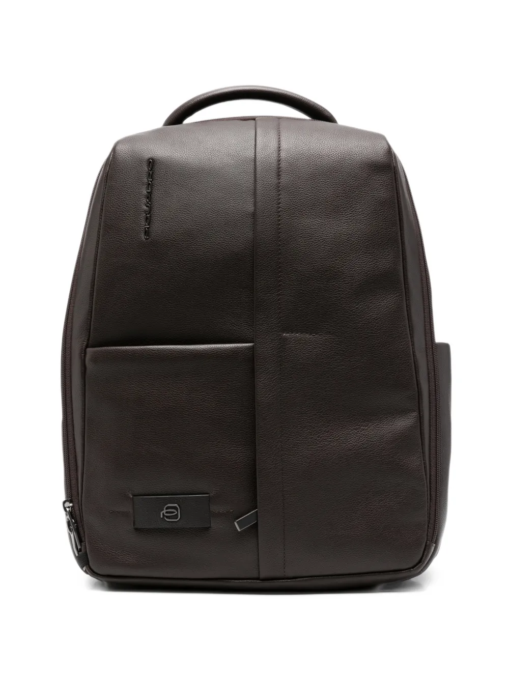 PIQUADRO Russel grained-leather backpack - Marrone