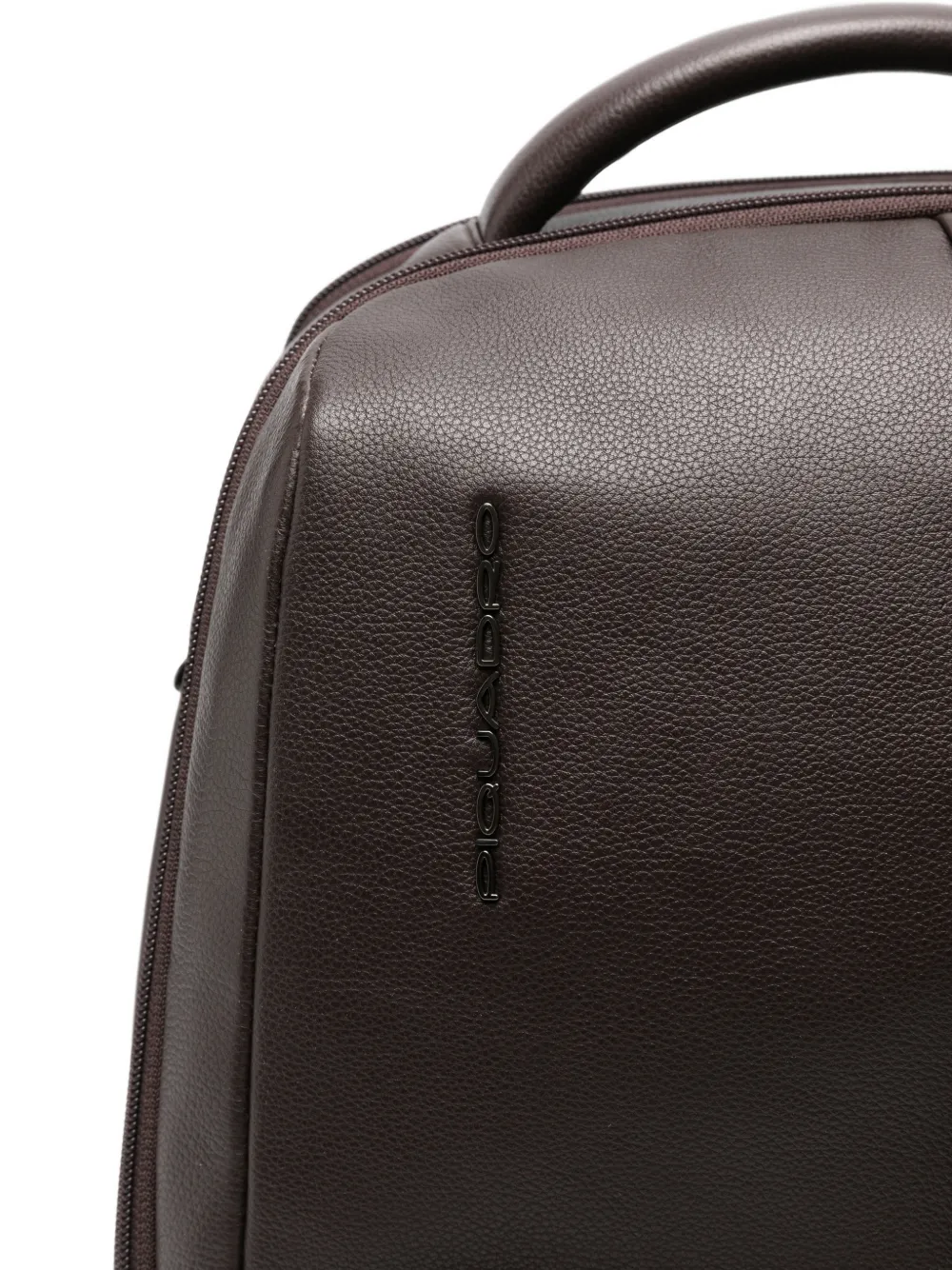 PIQUADRO Russel grained-leather backpack Bruin