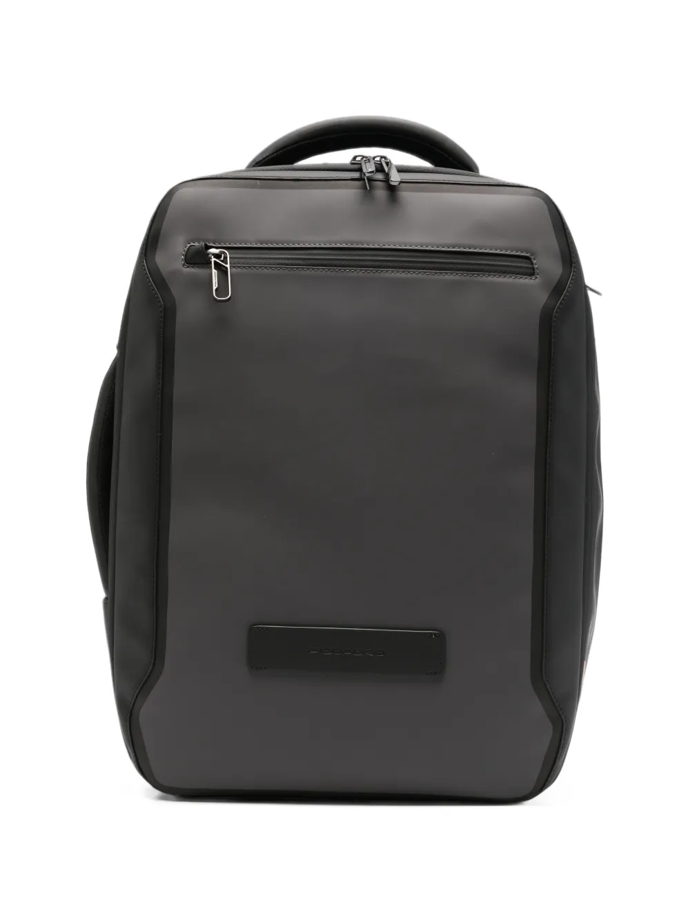 PIQUADRO logo-plaque zip-fastening backpack - Grau