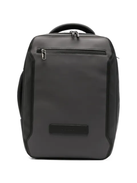 PIQUADRO logo-plaque zip-fastening backpack
