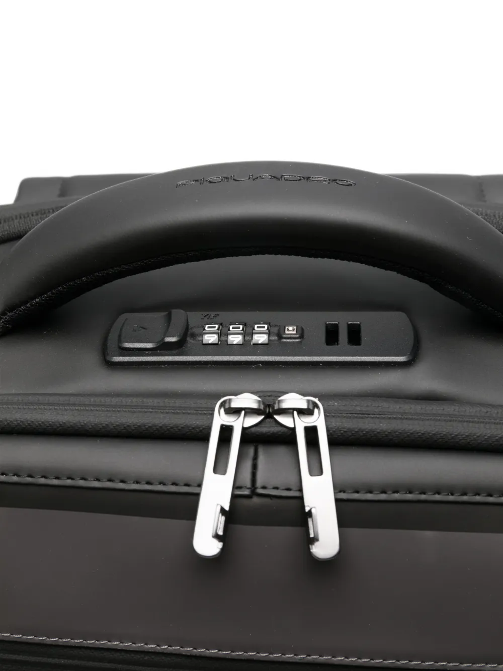 PIQUADRO logo-plaque zip-fastening backpack Grijs