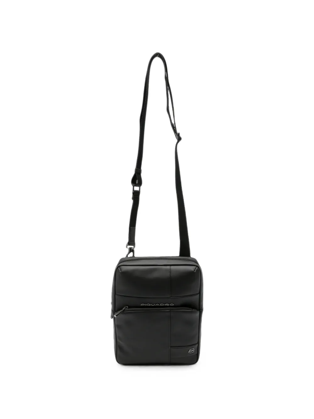 PIQUADRO logo-plaque messenger bag - Nero
