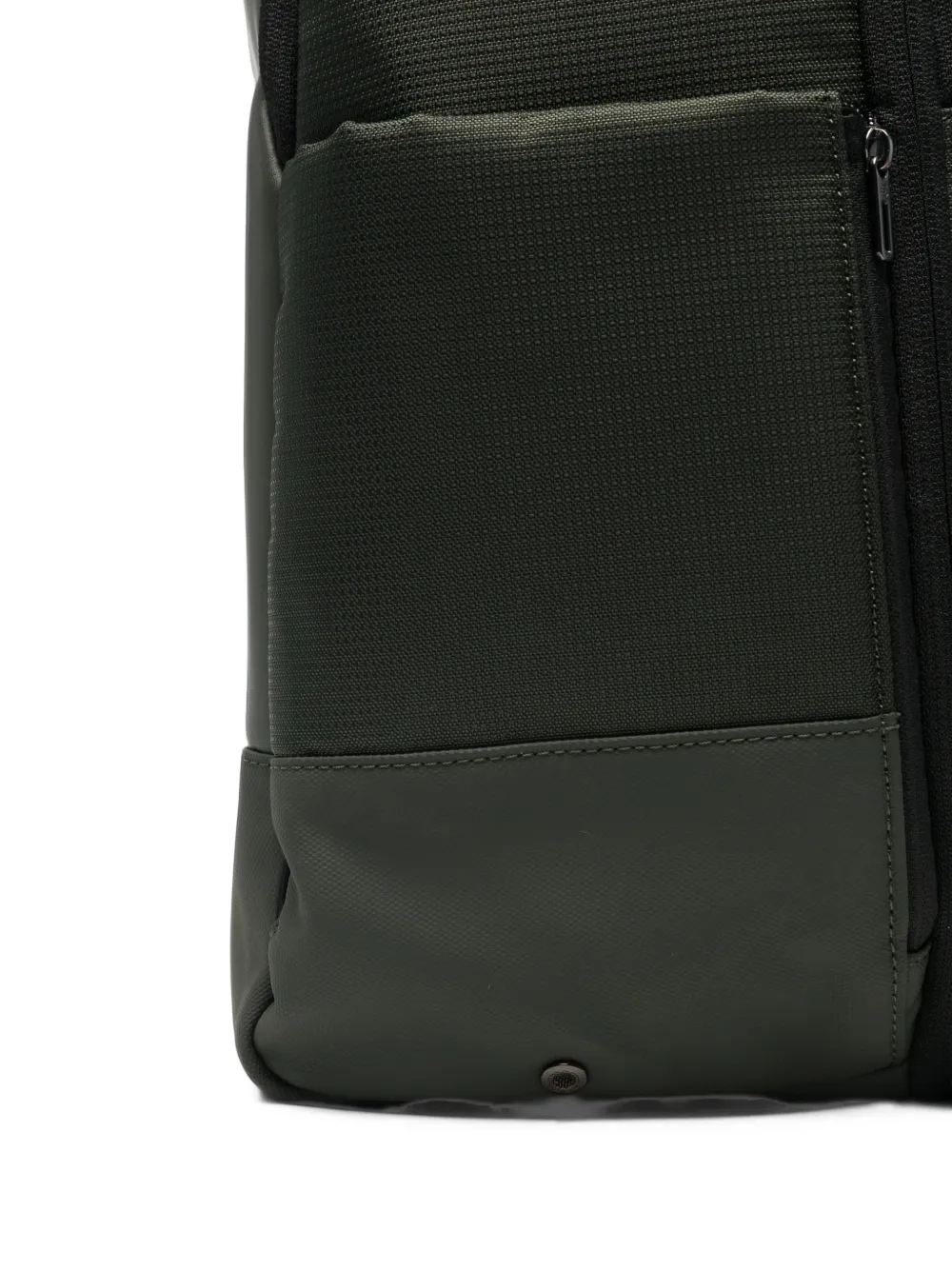 PIQUADRO panelled logo-plaque backpack Groen