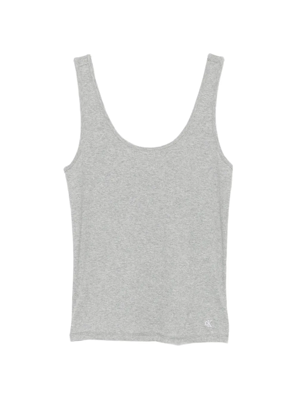 Calvin Klein ribbed-knit tank tops (set of three) Grijs