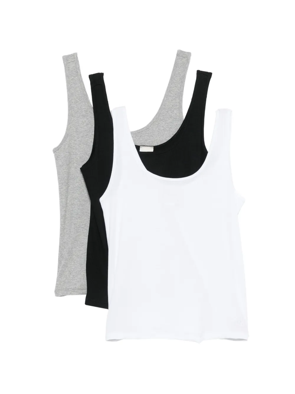 Calvin Klein ribbed-knit tank tops (set of three) - Grigio