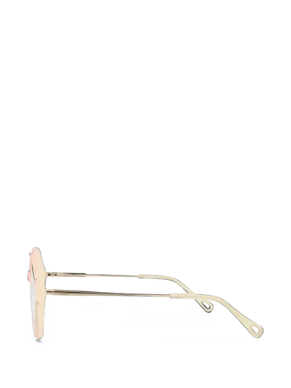 Chloé Eyewear Bril met geometrisch montuur Roze