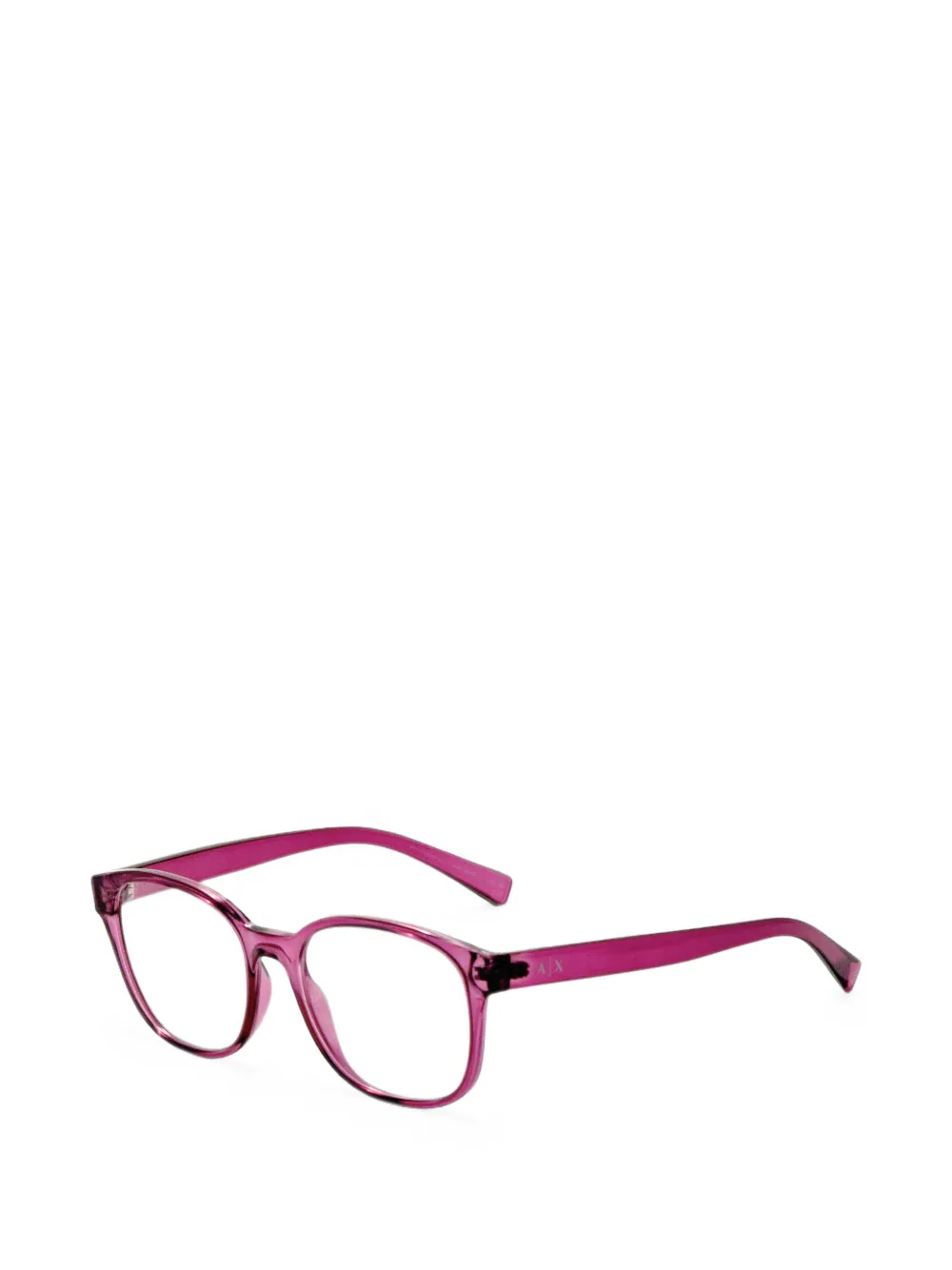 Armani Exchange Bril met vierkant montuur Rood