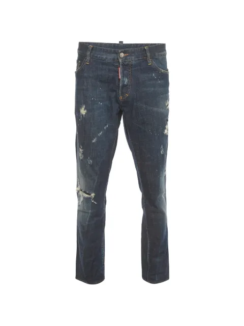 DSQUARED2 distressed straight-fit jeans