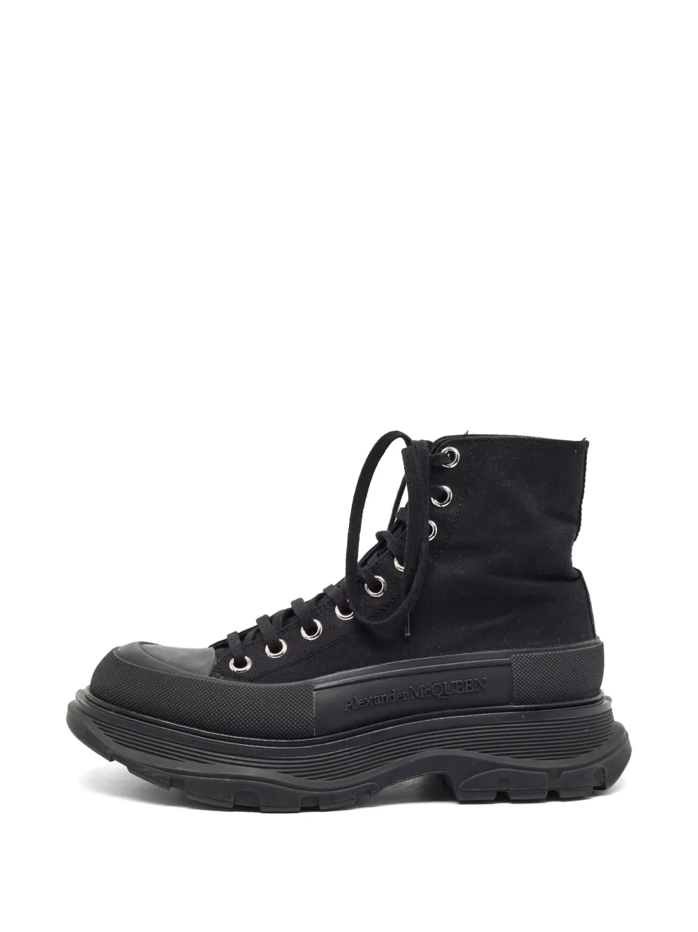 Alexander McQueen Pre-Owned Tread Slick lace-up sneakers - Schwarz