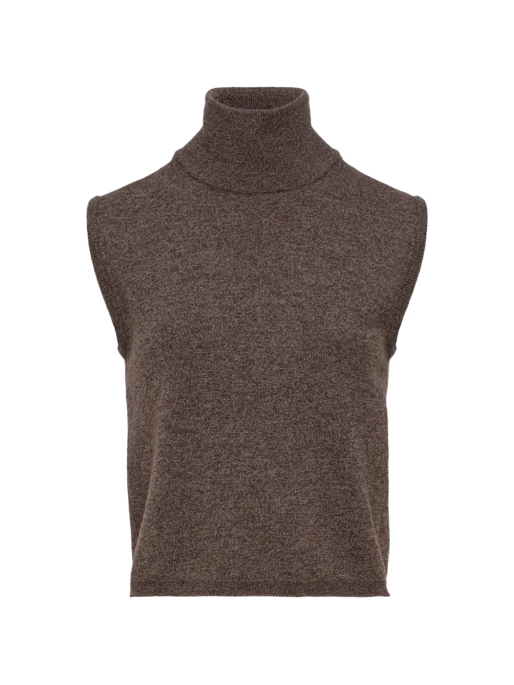 Magda Butrym roll-neck sleeveless top - Marrone