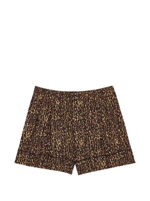Saint Laurent pijama elástico con estampado de leopardo