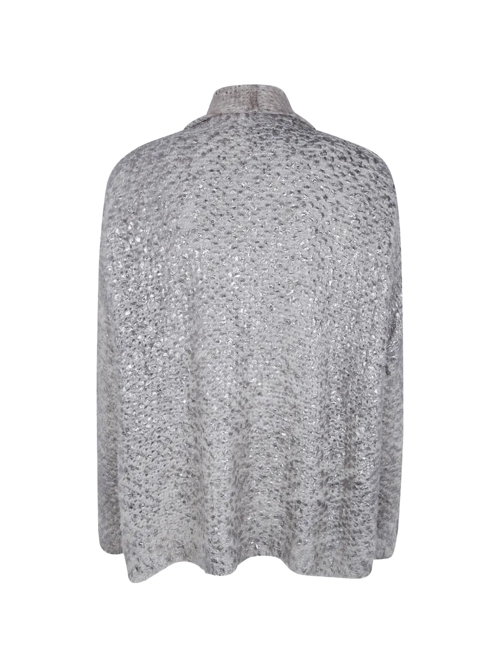 Avant Toi Opengebreid vest met metallic-effect Beige