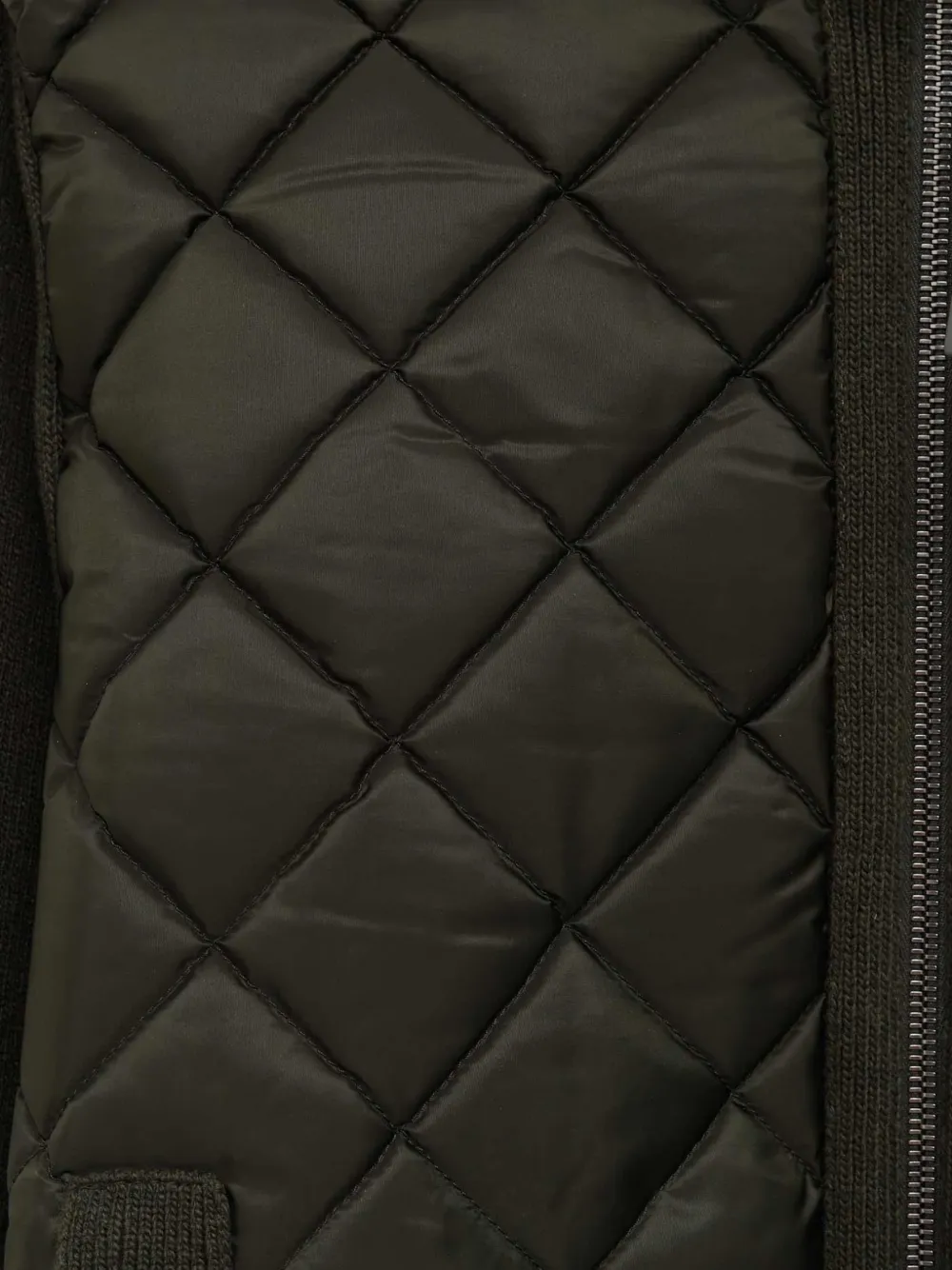 Moncler Jack met gewatteerd vlak Groen