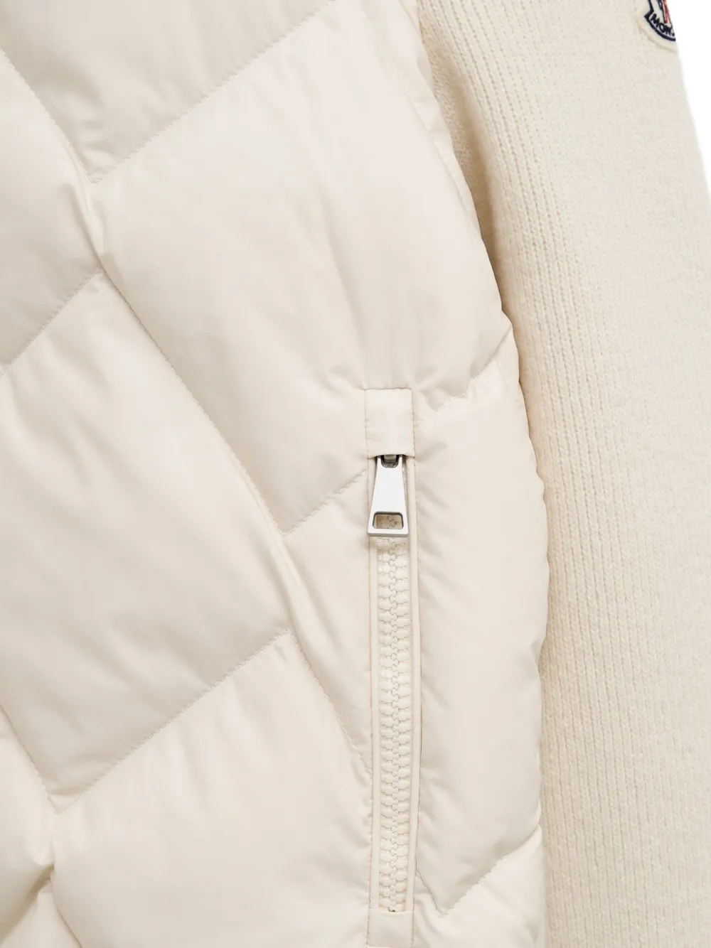 Moncler Gewatteerd vest met vlakken Wit
