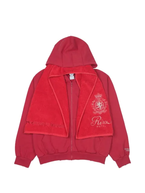 PROTOCOL INDEX terry-towel zip-up hoodie