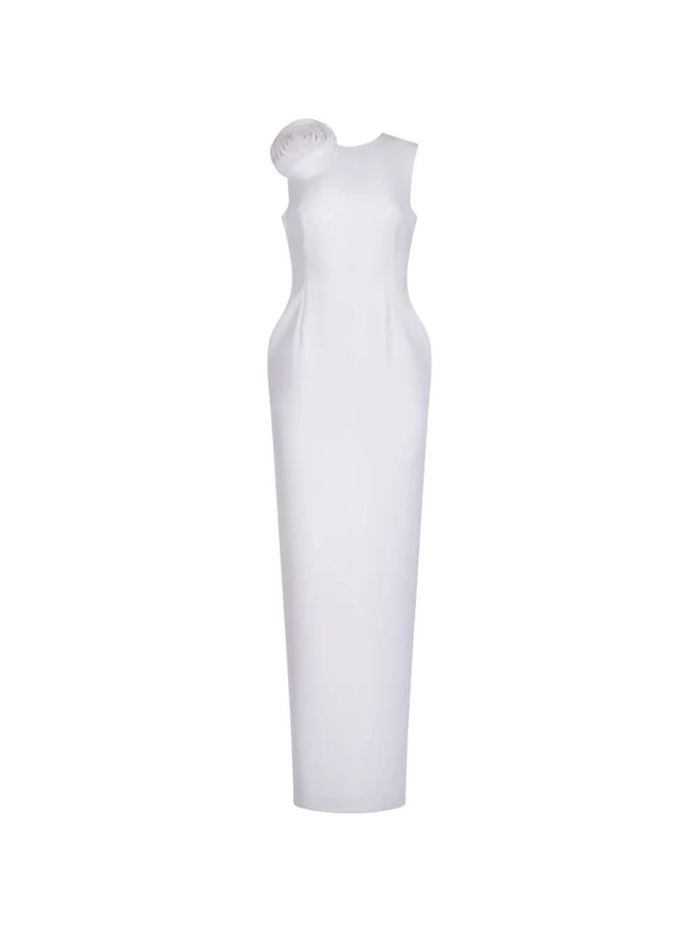 ARAFTU floral-applique sleeveless maxi dress