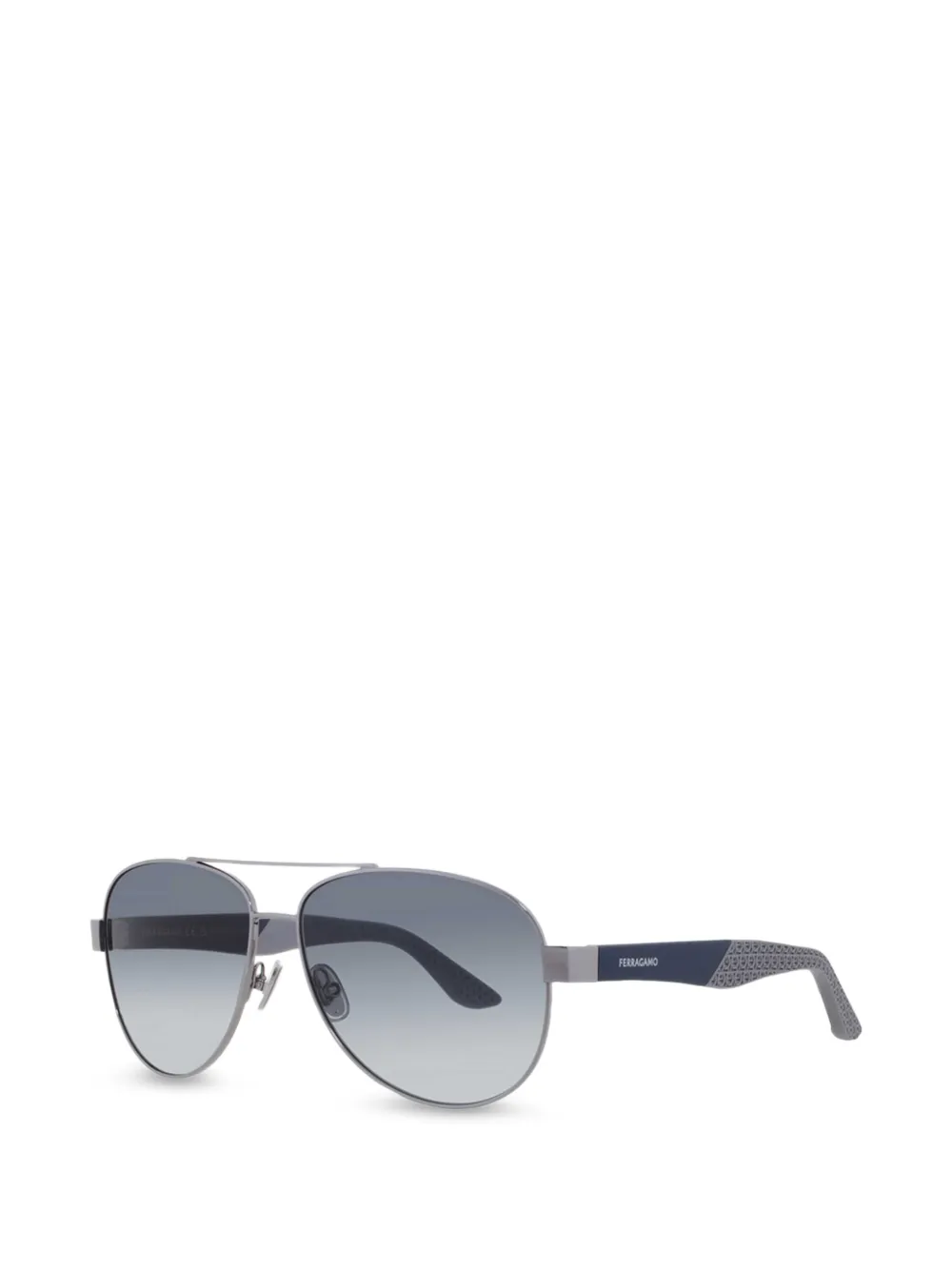 Ferragamo matte-finish pilot-frame sunglasses