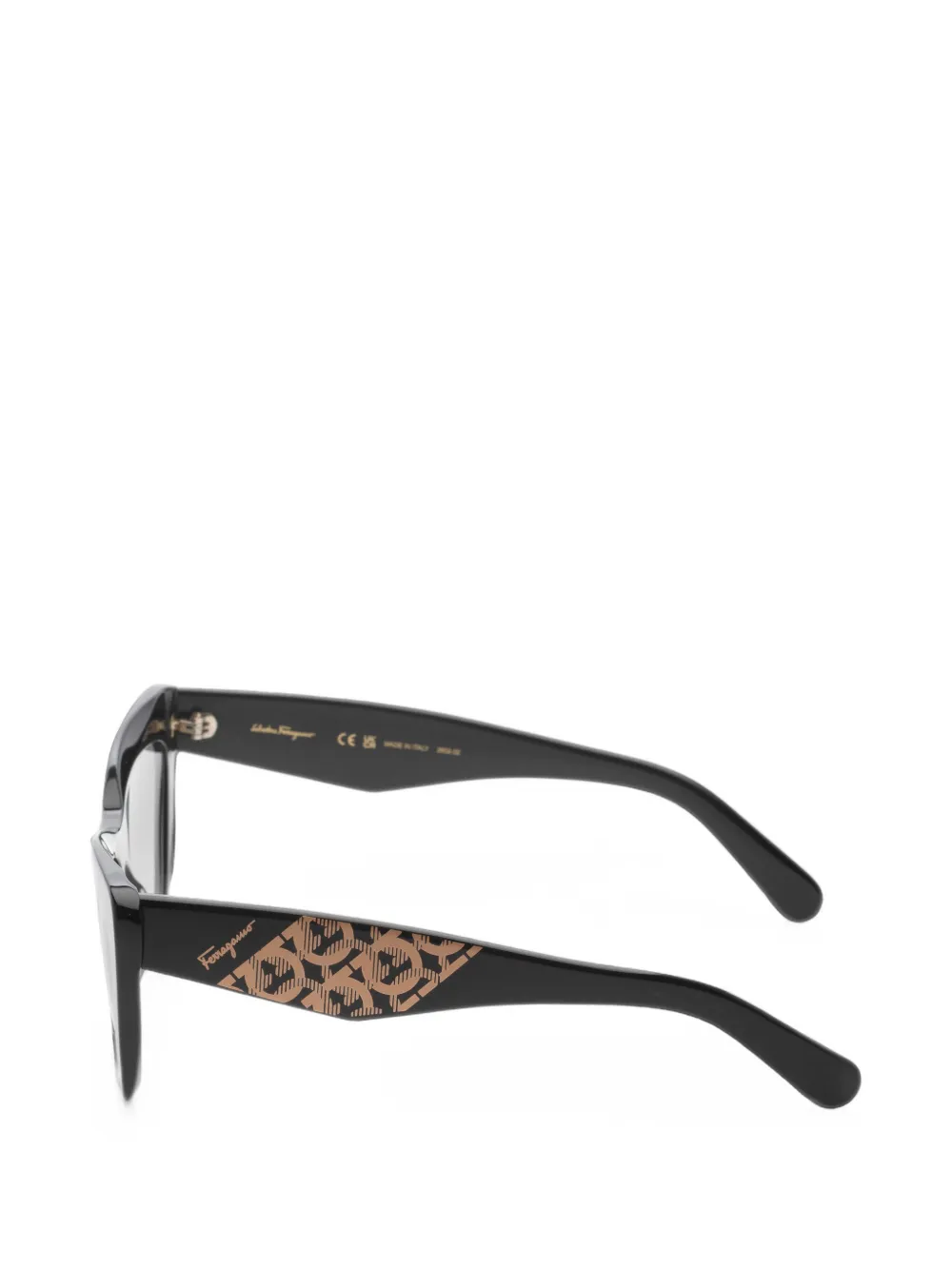 Ferragamo Eyewear Zonnebril met cat-eye montuur Zwart