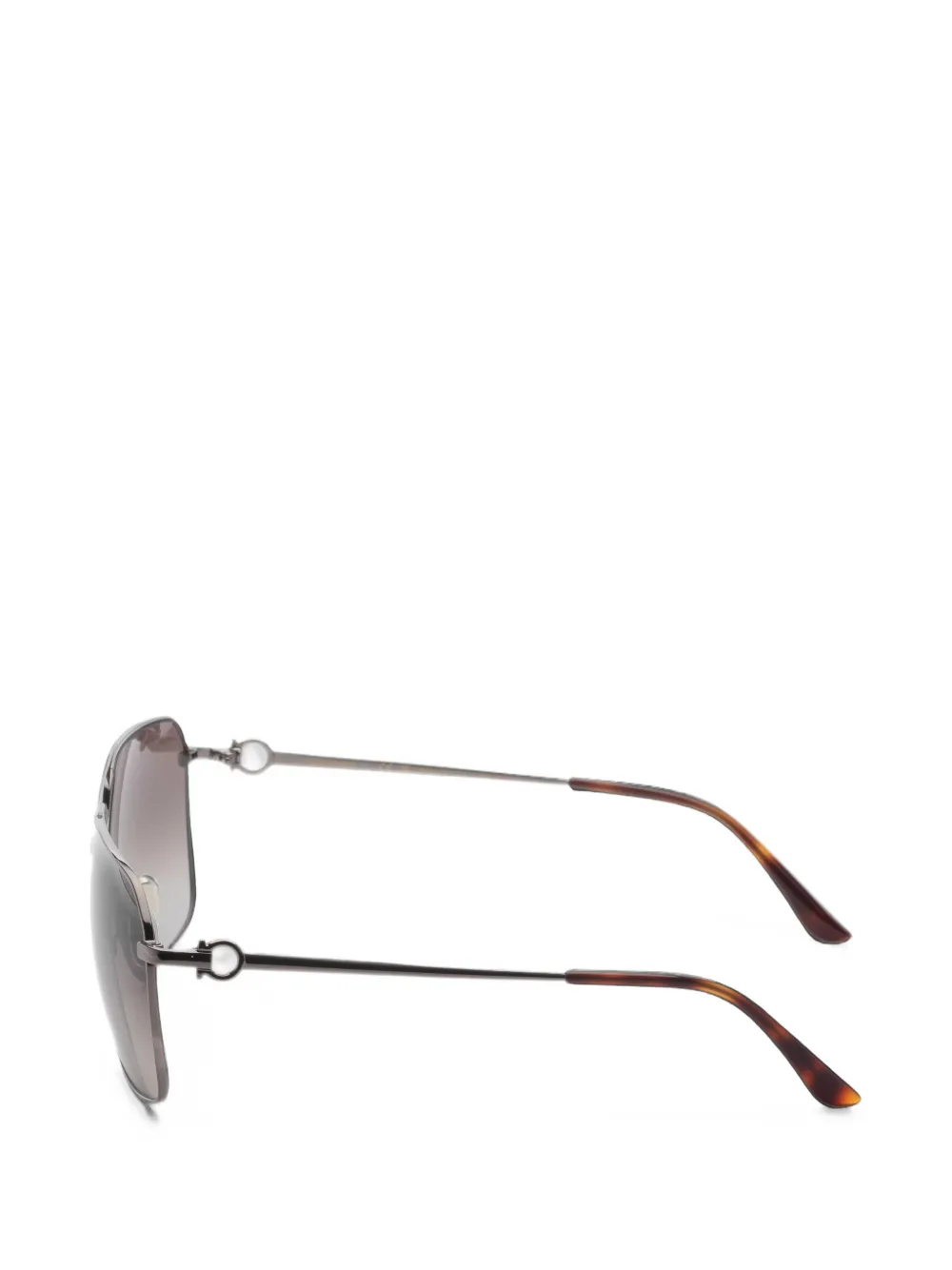 Ferragamo Eyewear Zonnebril met geometrisch montuur Grijs