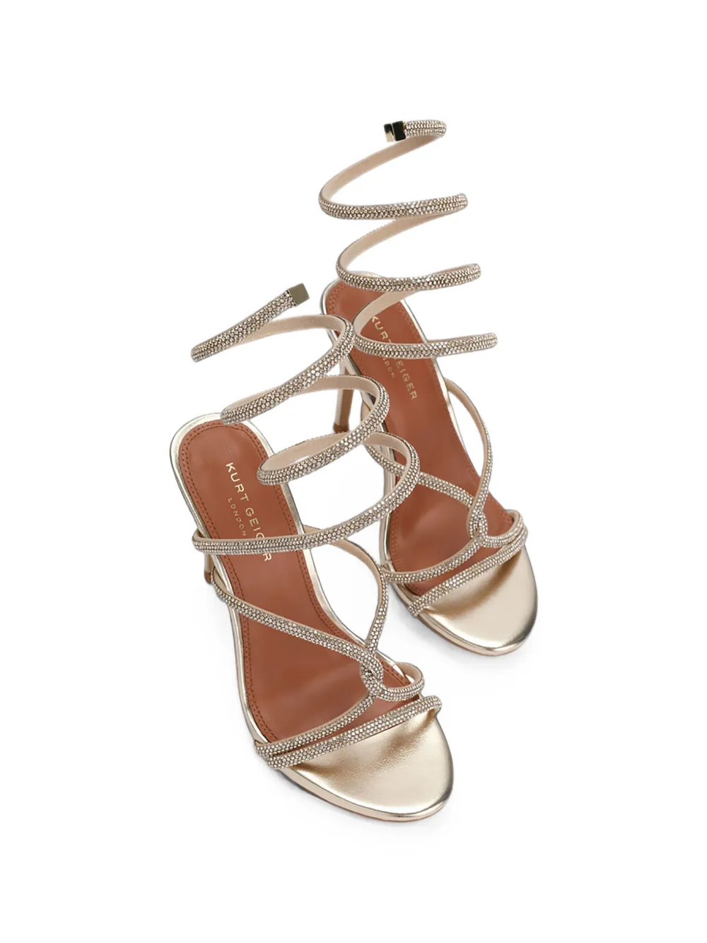 Kurt Geiger London knot spiral sandals Goud