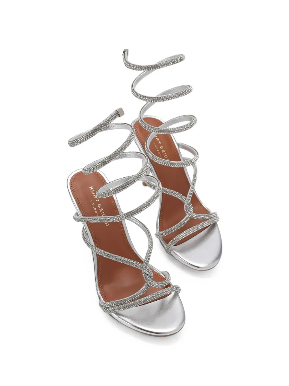 Kurt Geiger London knot spiral sandals Zilver