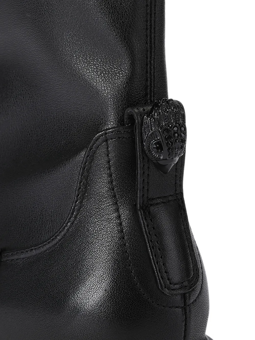 Kurt Geiger London eagle-plaque ankle boots Zwart