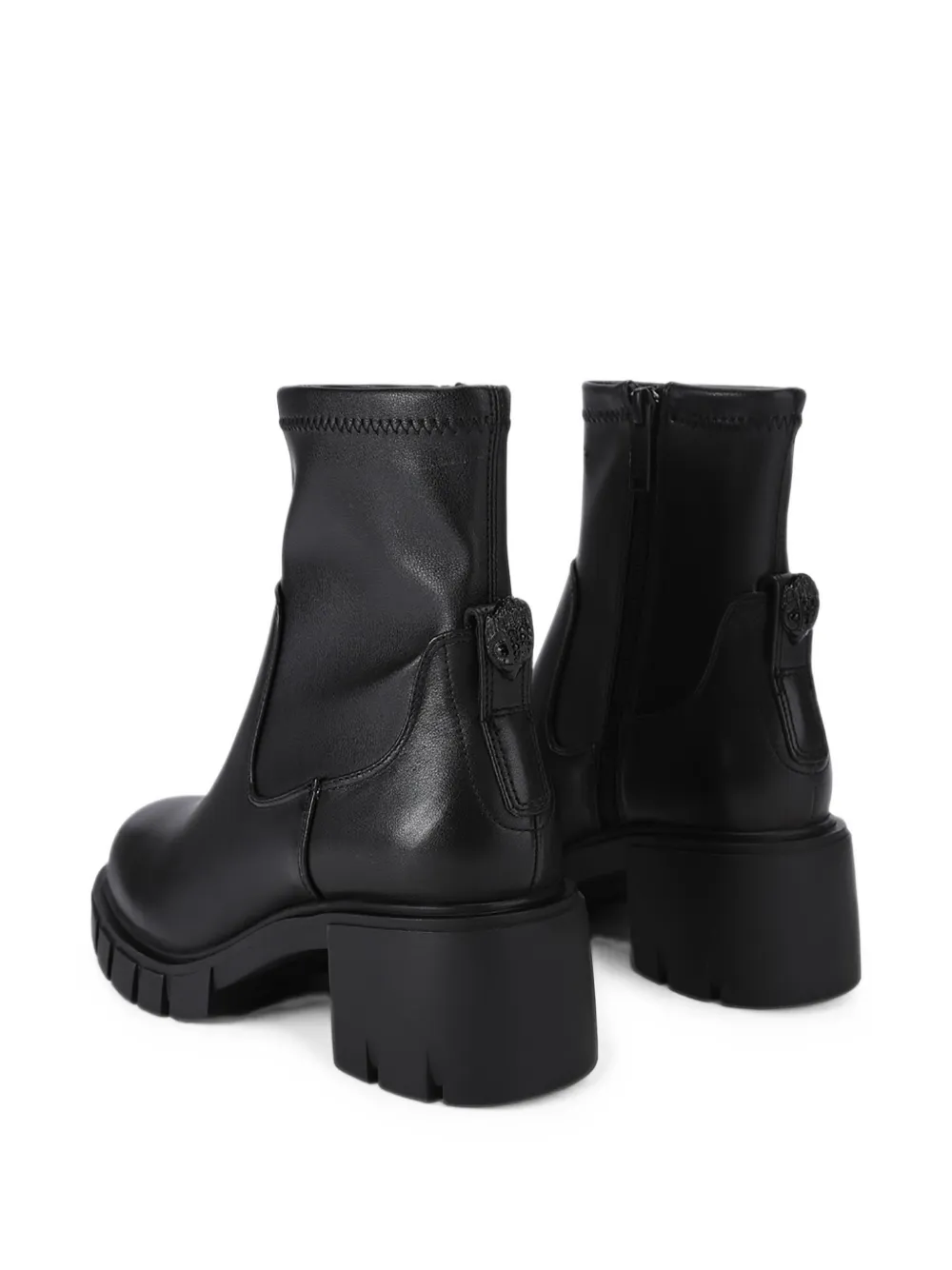 Kurt Geiger London eagle-plaque ankle boots Zwart