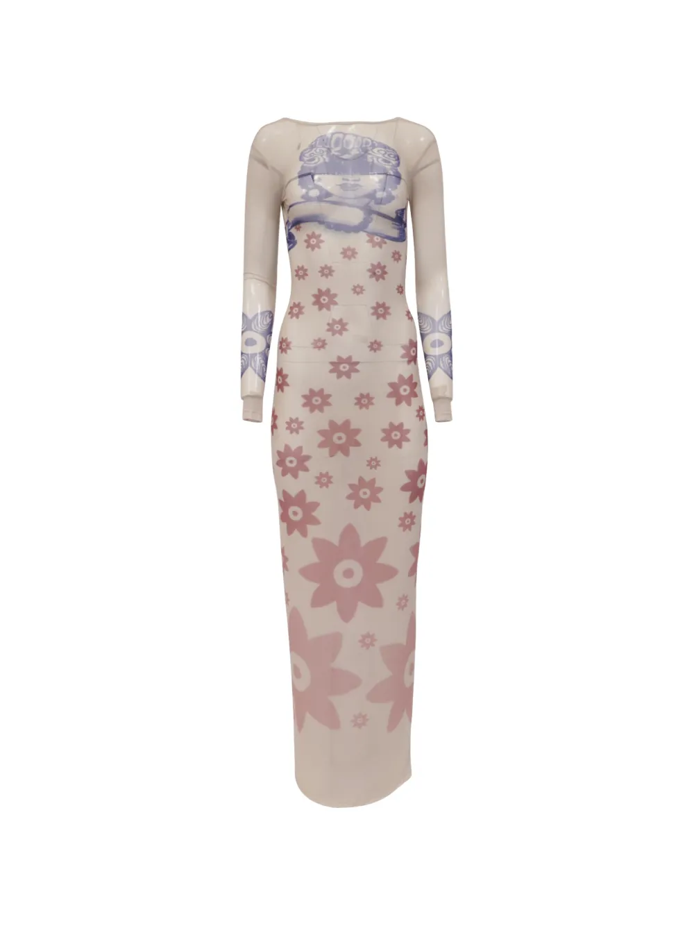 House of Aama La Sirene bodycon maxi dress - Neutrals