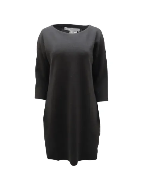 Vince pleated-yoke sweater dress