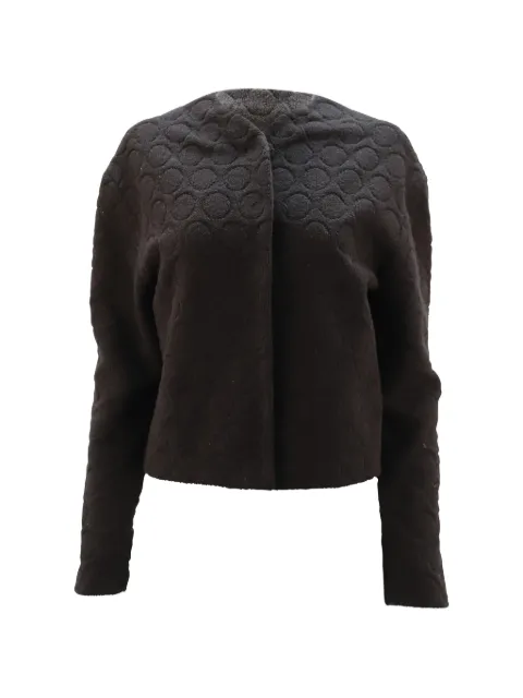 Marc Jacobs Vintage collarless textured jacket