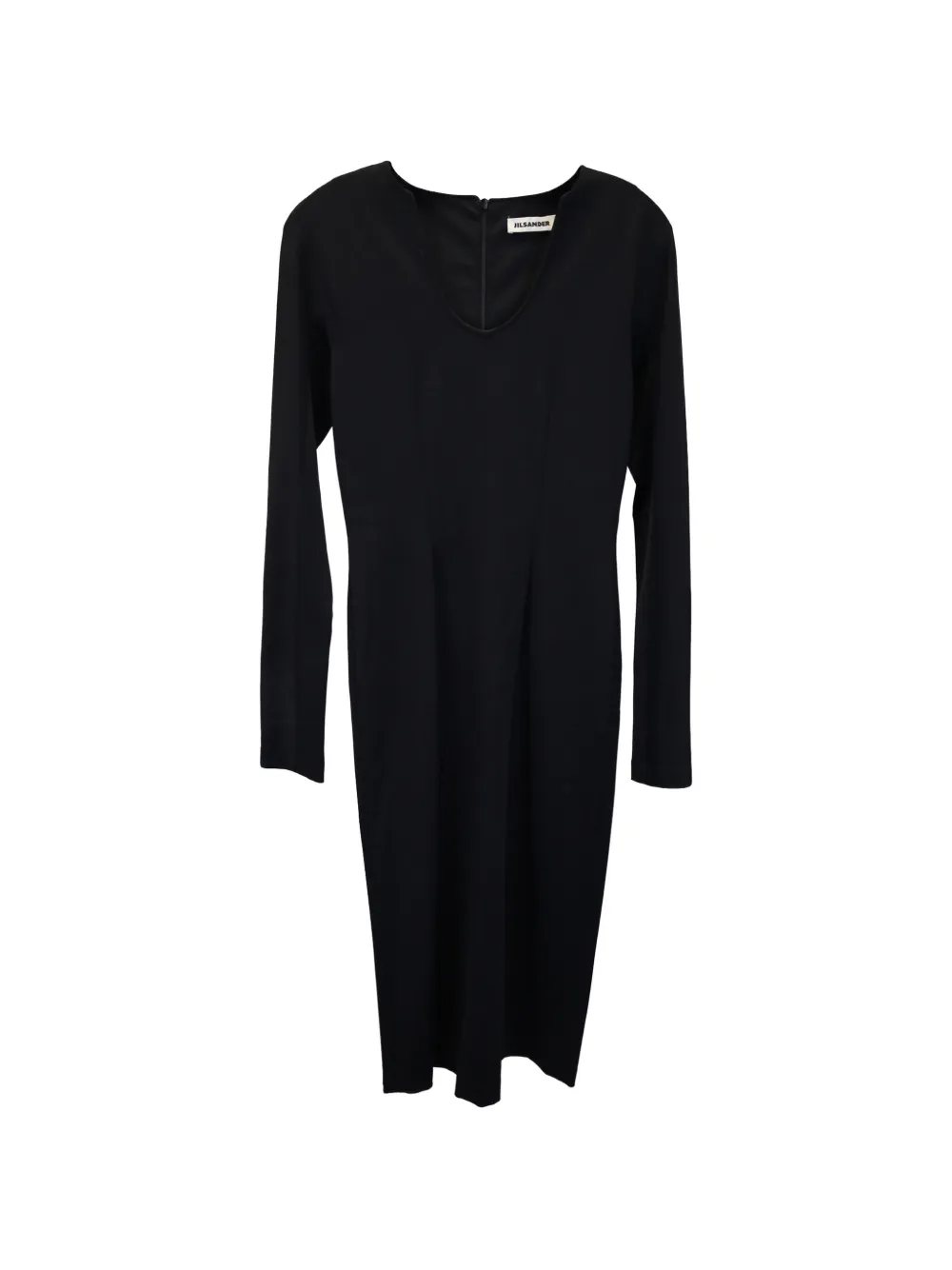 Jil Sander Pre-Owned robe à encolure arrondie - Noir Jil Sander Pre-Owned robe à encolure arrondie - Noir