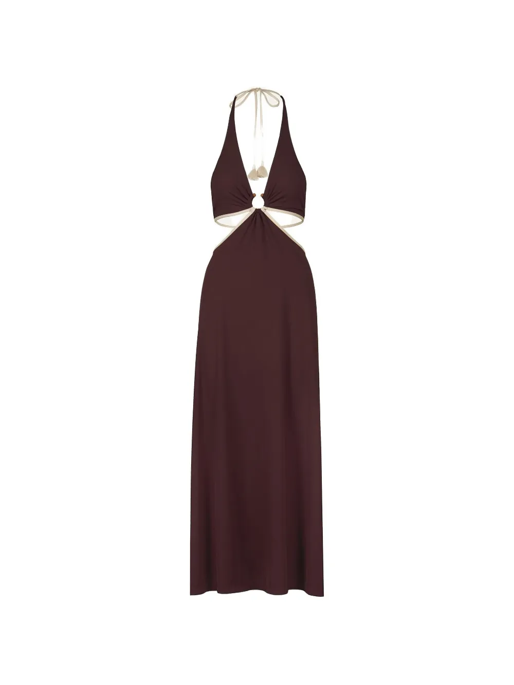 Johanna Ortiz Beautiful Paradigm cut-out maxi dress - Marrone