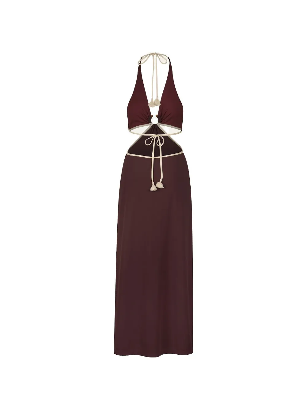 Johanna Ortiz Beautiful Paradigm maxi-jurk met uitgesneden details Bruin