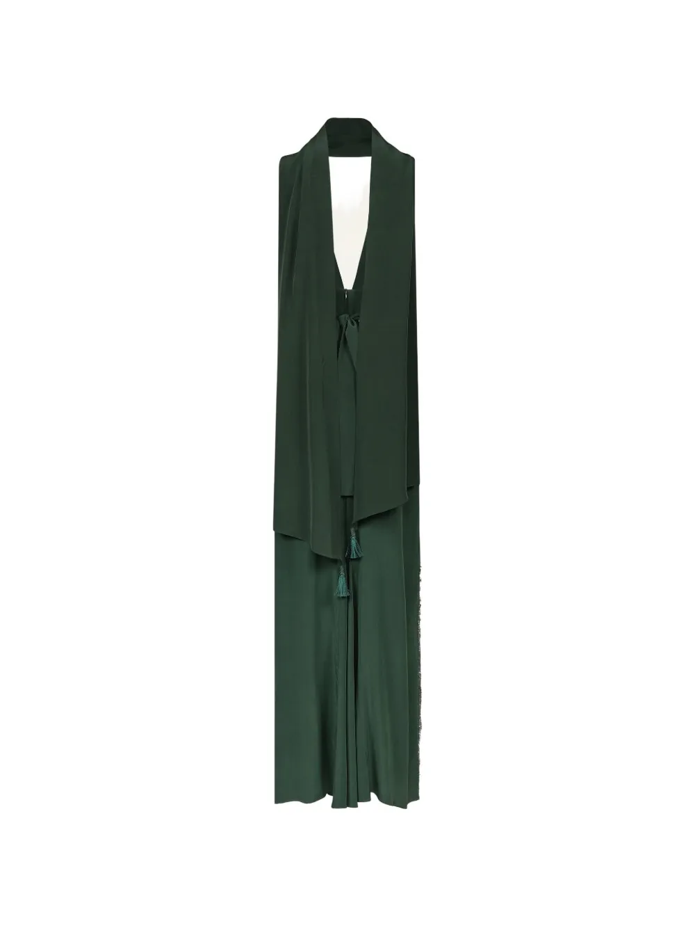 Johanna Ortiz Expedición Elegante zijden maxi-jurk verfraaid met pailletten Groen