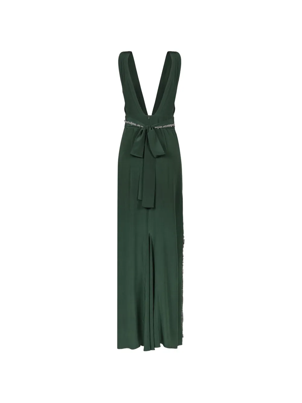 Johanna Ortiz Expedición Elegante zijden maxi-jurk verfraaid met pailletten Groen