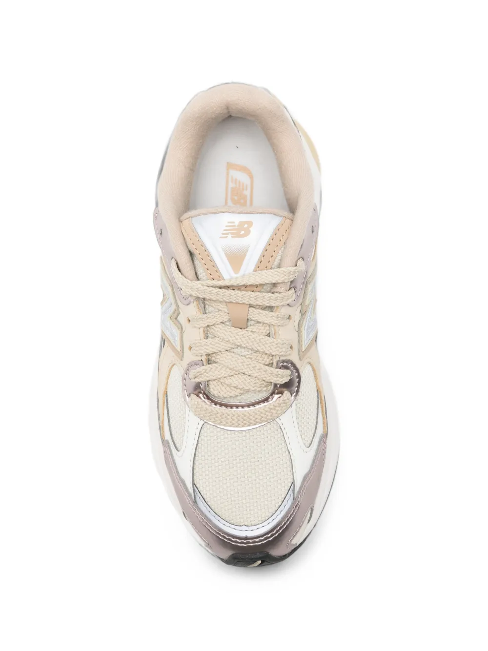 New Balance panelled lace-up sneakers Beige